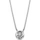 collana im oro bianco 18 kt con brillante 
