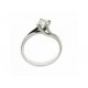 anello in oro bianco 18 kt con brillante 0,05