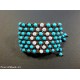 Bracciale in cordoncino intrecciato e Turchese - Nuovo