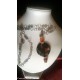 Collana tipo lunga con centrale mm 60 occhio di tigre 