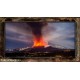 Foto eruzione Etna formato A4 lucide reali decorati con corn