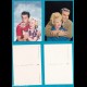 2 cartoline coppie innamorati - non VG