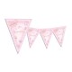 FESTONE BANDIERINE BATTESIMO 3,60 mt rosa, addobbi eventi