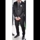 Abito completo da cerimonia sposo/testimone tight nero nuovo
