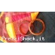 coppia 2 bracciali etnici  finta ambra vintage anni '70