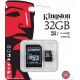 KINGSTON MICRO SD 32GB CLASSE 10 CLASS MICROSD SDHC MEMORIA