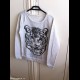 MAGLIA JENNYFER ORIGINALE BEIGE CON DISEGNO TIGRE