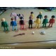 Lotto Playmobil geobra anni 70 Vintage 10 Figure (9 omini) 