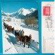 Svizzera GR Grisons - Klosters schlitteda slitta cavalli  VG