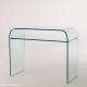 Consolle Glass Ripiano vetro curvato