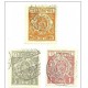 1883 - Lussemburgo 1 + 2 + 4 Telegrafo-
