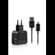 F_01 FONEX - KIT CARICA DA RETE 2USB 1A CON CAVO DATI 