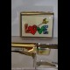 Portasigarette In Metallo Ronson Decorato Love