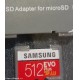 MICROSD SAMSUNG EVO PLUS 512GB memory card + adattatore