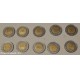 LOTTO 10 MONETE 500 LIRE ITALIA BIMETALLICHE