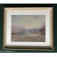 Quadro con cornice - Acquerello legno pressato - Paesaggio