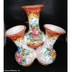 Vaso artistico Deruta a 4 bocche dipinto a mano (uno dannegg