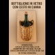 Vecchio bottiglione in vetro con cesto intrecciato  Ottime 