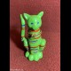 GATTO PORTA ANELLI VINTAGE IN CERAMICA SMALTATA VERDE