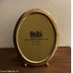 CORNICE PORTAFOTO OVALE IN OTTONE SOLID BRASS 13x18