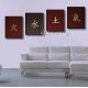 The Four Elements~ 4 Quadri 50x160cm ORO~ Acrilico su Tela