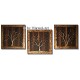 Arbor Vitae ~ 3 Quadri 50x150cm~ ORO & STRUTTURA ~ Unico!