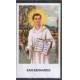 Santino -S. Bernardo - Holy Card preghiera in Spagnolo