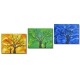 Time of Year ~ 3 Quadri 40x150cm Paesaggio- Acrilico su Tela
