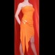 Vestito,Abito da Sera Donna Arancio ,Nuovo Originale
