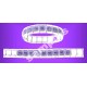 Braccialetto Inox Elastico Anallergico - GLITTER COLOR VIOLA
