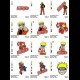 NARUTO  -  21 DISEGNI-RICAMO