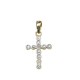 Pendente  in argento 926 laccato ORO - DIAMANTE NATURALE