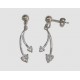 Orecchini Pendenti Argento 925 Diamanti Sintetici (Zirconi )