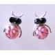Orecchini "Scarabeo"  in metallo rodiato - NEW