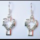 Orecchini in Argento 925 Rodiato - Gancio Francese - NEW