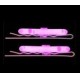 5 FERMAGLI LUMINOSI CARNEVALE DISCOTECA DISCO LUCE ROSA