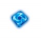 Ventola 80 mm luminosa blu per cabinet - 27,45 dB