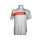 T-Shirt Bikkembergs Bianca con bande Rosse TG L