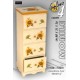 CASSETTIERA IN LEGNO DECORATO 4 cassetti