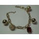 BRACCIALE IN ACCIAIO CON CHARMS ORIGINALISSIMO !!!!