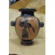 RIPRODUZIONE ARTISTICA DI VASO GRECO ATTICO CON FIGURE NERE