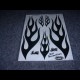 M.KIT adesivi - FIAMME DI COLORE NERO