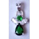 Pendente in Argento "ANGIOLETTO" con Diamanti Sintetici (Zir