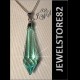 TEARDROP SWAROVSKI 8611 - 4 CM con catena argento 925