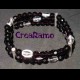 Bracciale 3 fili MEZZO CRISTALLO ametista