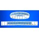 Braccialetto Inox Elastico anallergico GLITTER BLU