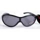 occhiali sole DUNLOP montatura nera lenti grigie saldi