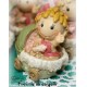 Bomboniere Collezione - BAMBINA NEONATA su culla battesimo