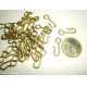 MINUTERIA - LOTTO 10 FERMAGLI IN OTTONE
