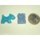LOTTO 2 PERLE CHARMS IN VETRO BLU